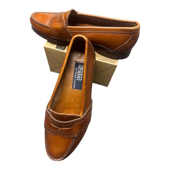 Ralph Lauren Other - Vintage Polo Ralph Lauren Men's 7.5 E Alston Leather Penny Loafer Chestnut Brown